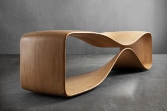 Empty room with a gray wall mockup