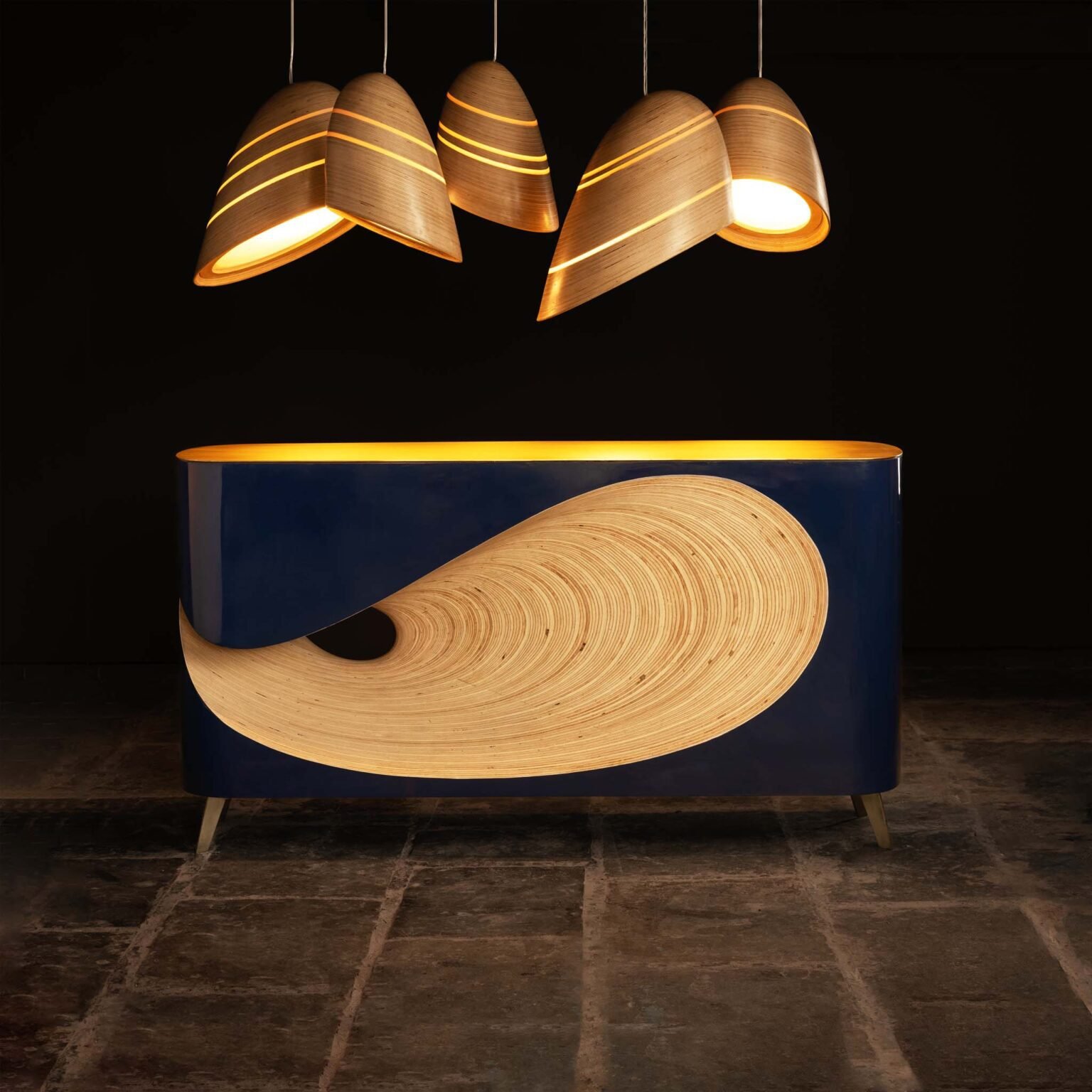 Empty room with a gray wall mockup