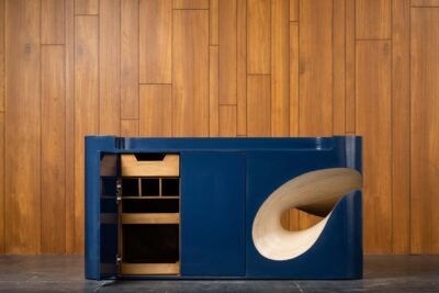 Empty room with a gray wall mockup