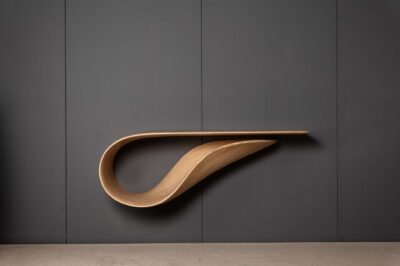 Empty room with a gray wall mockup