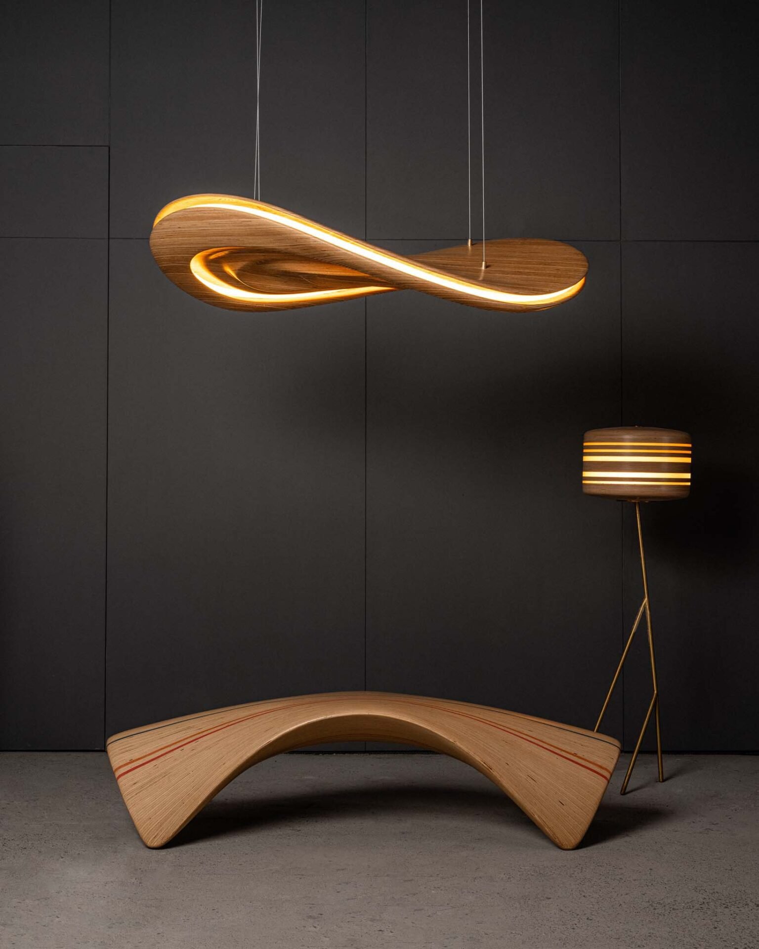 Empty room with a gray wall mockup