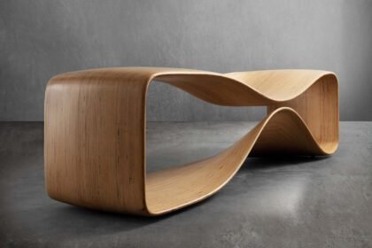 Empty room with a gray wall mockup